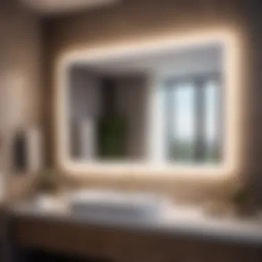 Enhance Your Bath Space with Stylish Elegance Sleek Design Bathroom Mirror TV