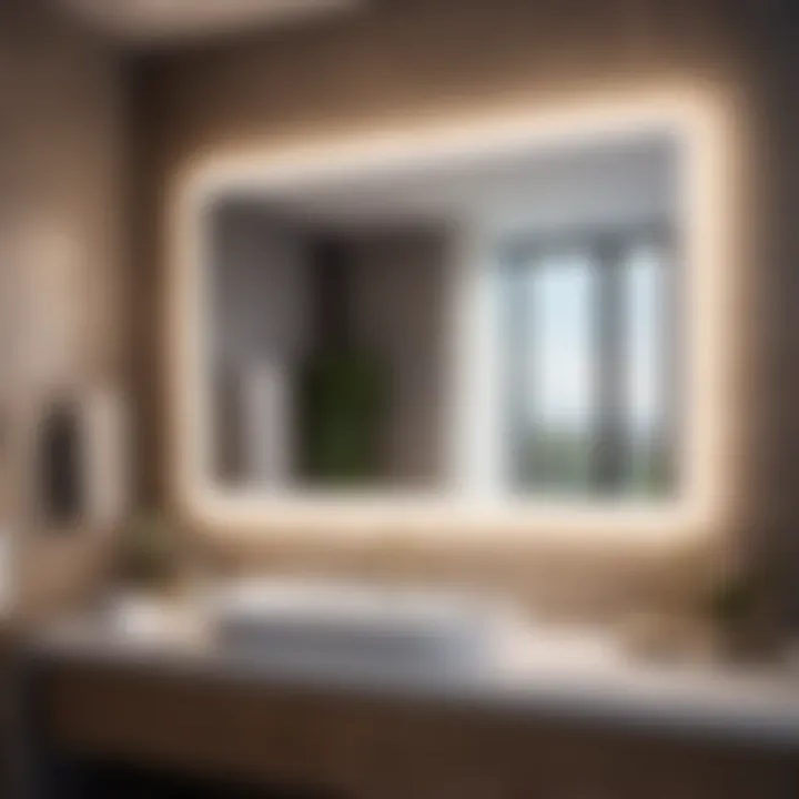 Enhance Your Bath Space with Stylish Elegance Sleek Design Bathroom Mirror TV