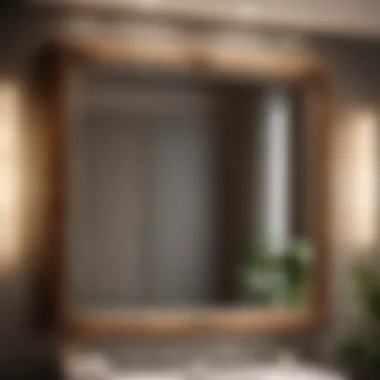 Natural Beauty in Bathroom Mirror Frame Wooden Frame for Bathroom Mirror