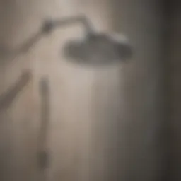 Modern showerhead with a sleek design
