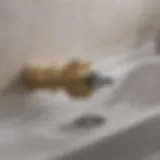 Detailed diagram of a bathroom sink drain system