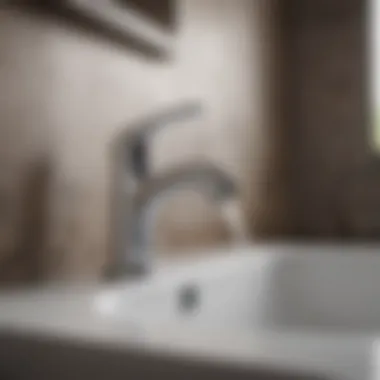 Installation process of a bathroom faucet