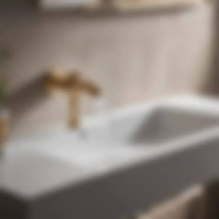 Elevate Your Bathroom with a Garden Hose Adapter Modern bathroom sink with garden hose adapter