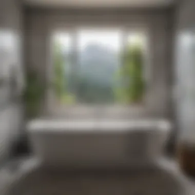 Sustainable Painting Solutions Illustration of eco-friendly products used in bathroom tub painting.