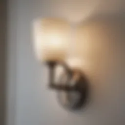 Elegant bathroom vanity light sconce showcasing modern design