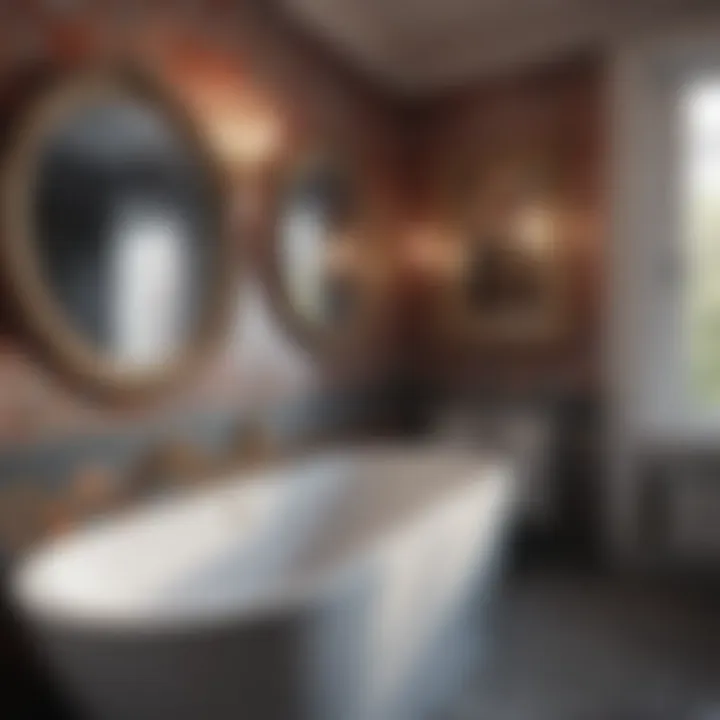 Variety of bathroom wall stickers highlighting cultural influences