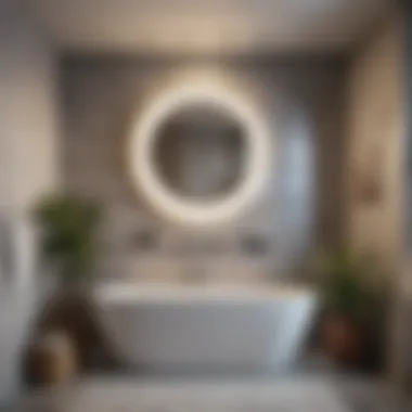 Trendy bathroom showcasing the latest wall sticker trends