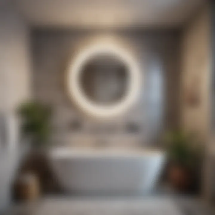 Trendy bathroom showcasing the latest wall sticker trends
