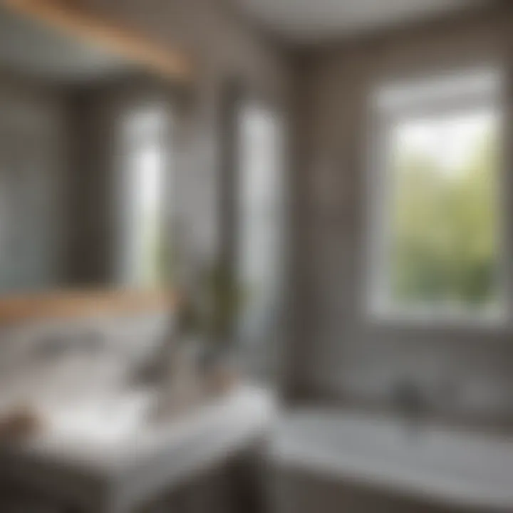 Different Styles of Bathroom Windows with Internal Blinds Illustration of various styles of bathroom windows with internal blinds