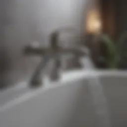 Elegant bathtub faucet design with handheld sprayer