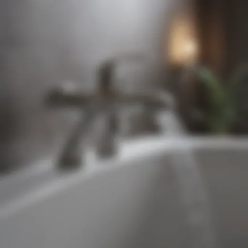 Elegant bathtub faucet design with handheld sprayer