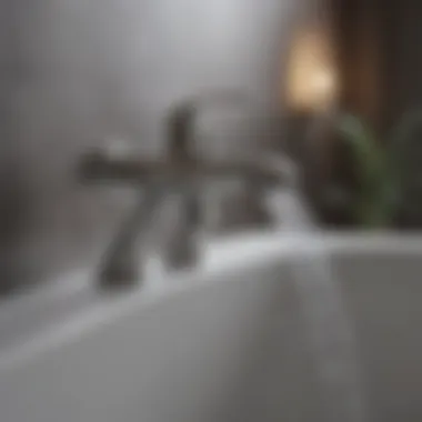 Sophisticated Bathtub Faucet with Handheld Sprayer Elegant bathtub faucet design with handheld sprayer