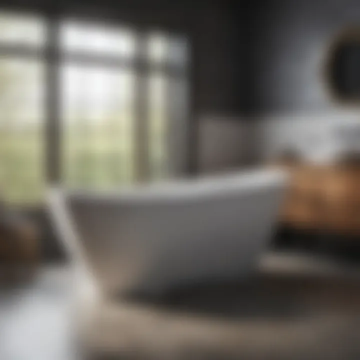 Variety of Bathtub Materials Different materials options for bathtub construction displayed together