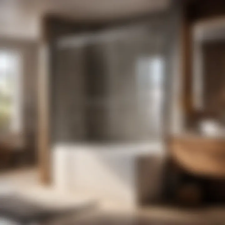 Variety of high-quality materials used in bathtub sliding doors installation