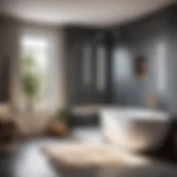 Modern bathtub sliding doors with sleek design