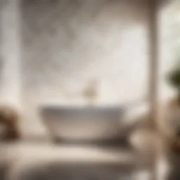 Elegant bathtub tile flange design