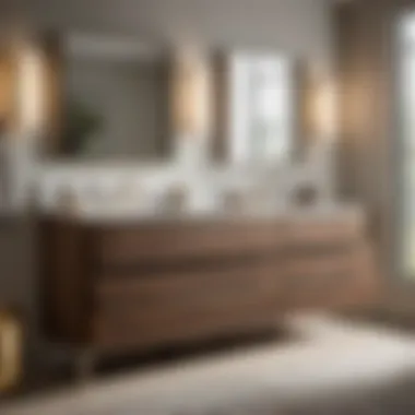 Elegantly Designed Drawers Sleek design of the Beckett 72 double bathroom vanity drawers