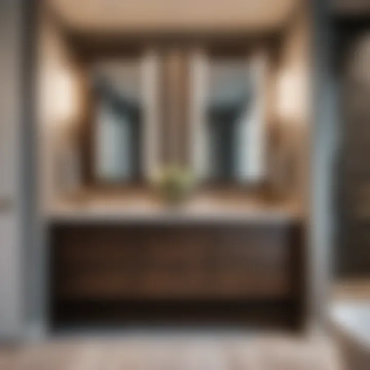 Spacious storage options inside the Beckett 72 double bathroom vanity