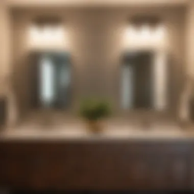 Before and after comparison of a transformed bathroom vanity