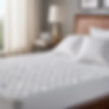 An illustration showcasing the improved airflow and circulation benefits of an incline mattress pad
