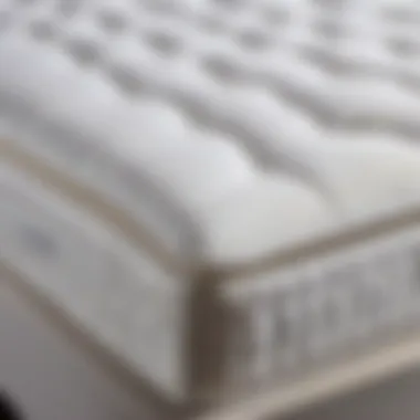 A detailed close-up of the ergonomic design of an incline mattress pad