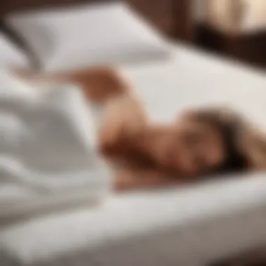 A conceptual visualization of how an incline mattress pad helps in reducing snoring and promoting better sleep quality