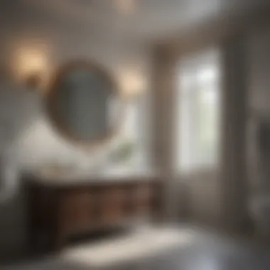 Sophistication in Every Stroke Elegant bathroom with Benjamin Moore paint finish