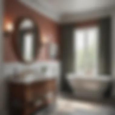 Opulence Redefined Luxurious bathroom featuring Benjamin Moore paint finish