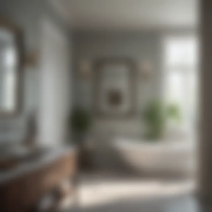 Modern bathroom showcasing Benjamin Moore paint finish
