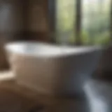 A sparkling clean fiberglass bathtub showcasing its shine.