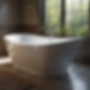 A sparkling clean fiberglass bathtub showcasing its shine.