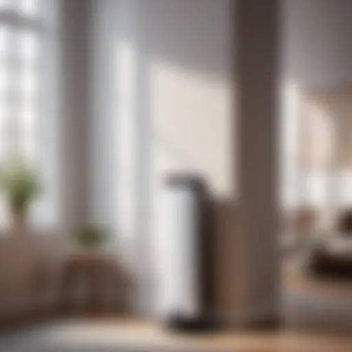 Sleek Electric Heater with Advanced Digital Display Modern Electric Heater with Digital Display