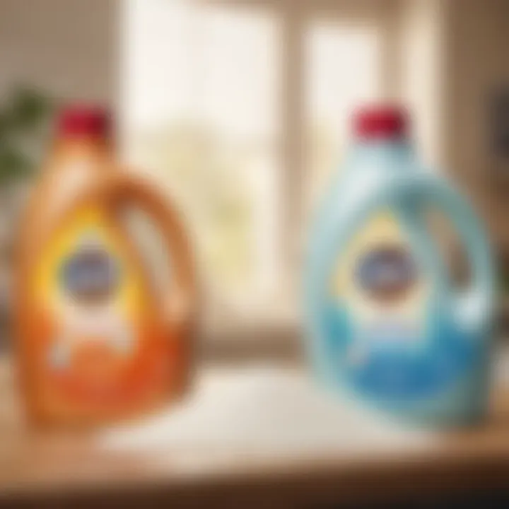 Comparing regular detergent with hypoallergenic infant detergent