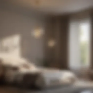 Stylish Pendant Lighting for a Modern Bedroom Elegant pendant LED light fixture hanging above a bed