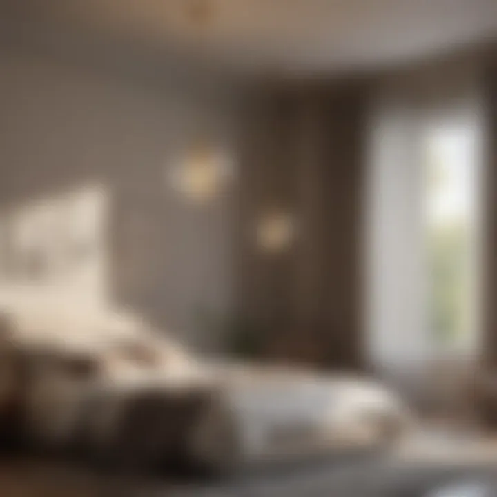 Stylish Pendant Lighting for a Modern Bedroom Elegant pendant LED light fixture hanging above a bed