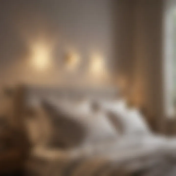 Warm White LED Bulbs for a Relaxing Bedroom Setting Soft warm white LED bulbs creating a relaxing atmosphere