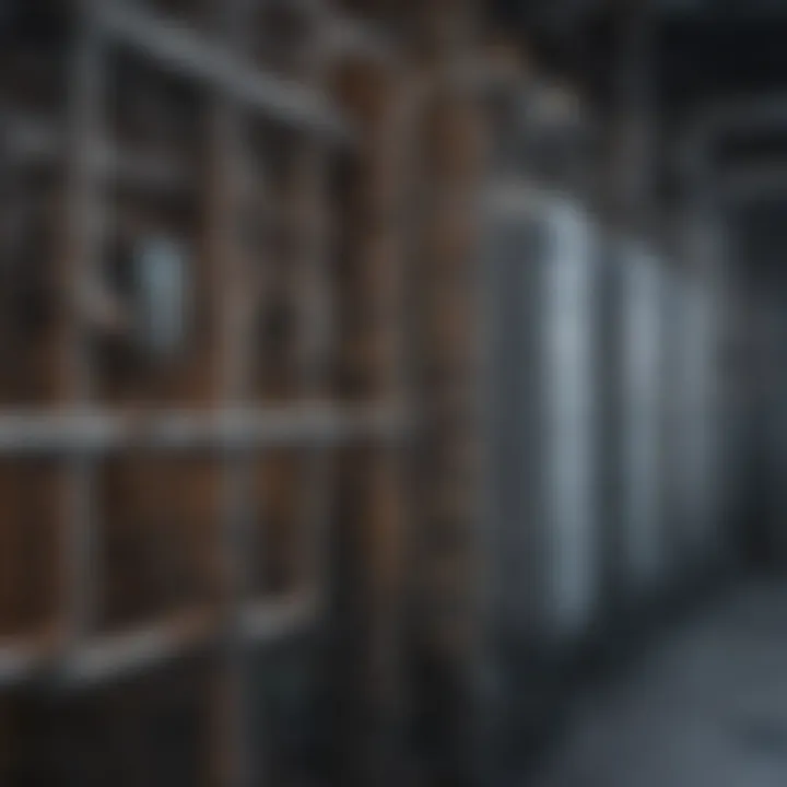 Detailed view of water filtration system installation