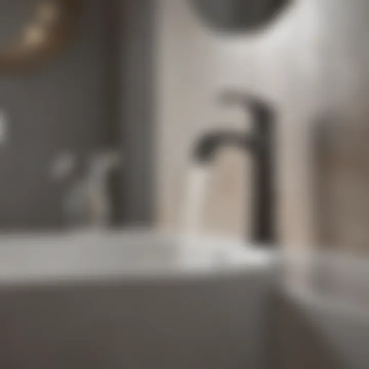 Modern Elegance in Bathroom Faucets Elegant single hole bathroom faucet showcasing modern design