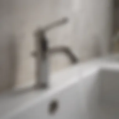 Quality Materials for Longevity Close-up of high-quality materials used in bathroom faucets