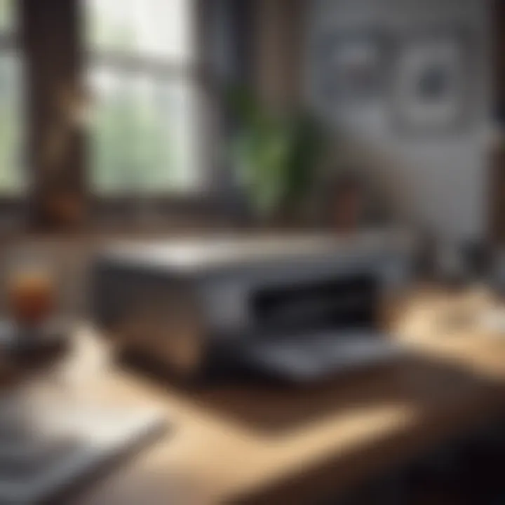 Stylish Design of a Small Home Office Printer Scanner Stylish design of a small home office printer scanner