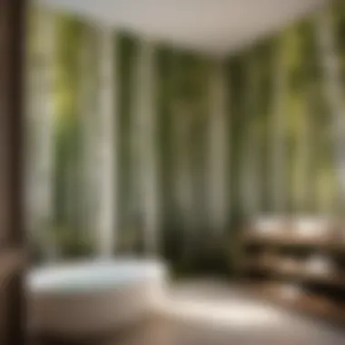 Birch Wallpaper Infusing Tranquil Spa Vibes