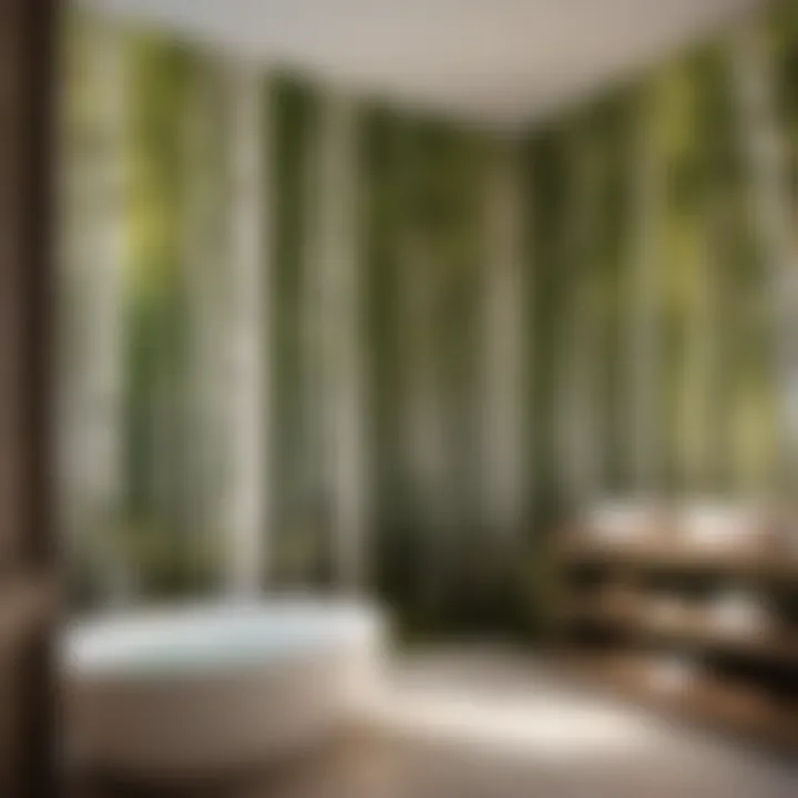 Birch Wallpaper Infusing Tranquil Spa Vibes