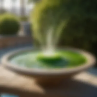 Birdbath algae prevention