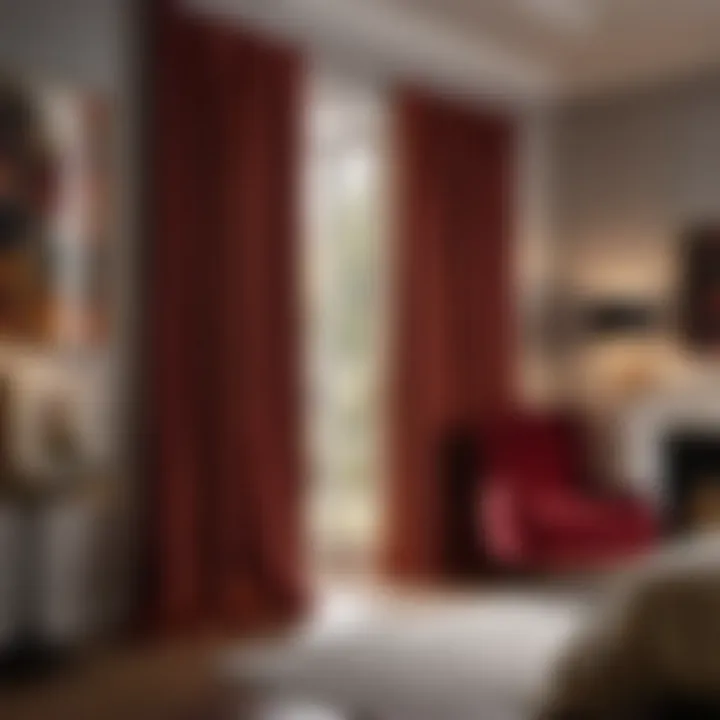 Blackout Silk Panels for Privacy on French Doors