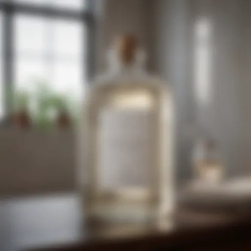 Eco-friendly bleaching solution in a glass container