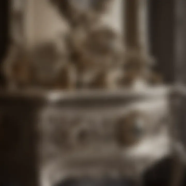 Variety of materials used in blinged out furniture