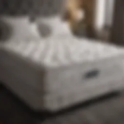 Luxurious mattress display at Bloomingdale's