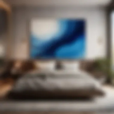 Sophistication with Blue Abstract Art Bedroom Decor Blue Abstract Art Bedroom Decor