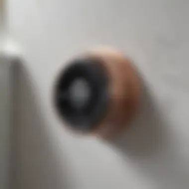 Close-up of Bluetooth technology in extractor fan