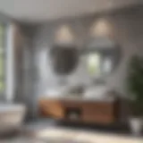 Modern bathroom with Bluetooth extractor fan